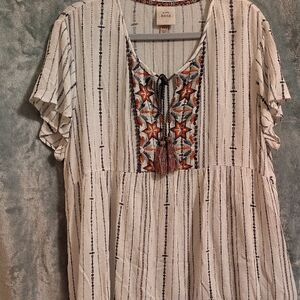 Knox Rose Baby Doll Top XXL Excellent Condition.